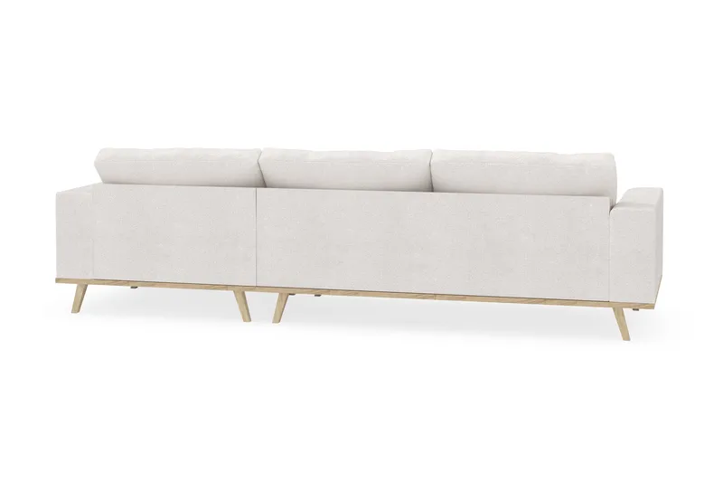 Copenhagen 4-sits Högervänd L-formad Divansoffa i Bouclé - Vit - Products - Möbler - Soffa - Divansoffa & schäslongsoffa - 4 sits soffa med divan