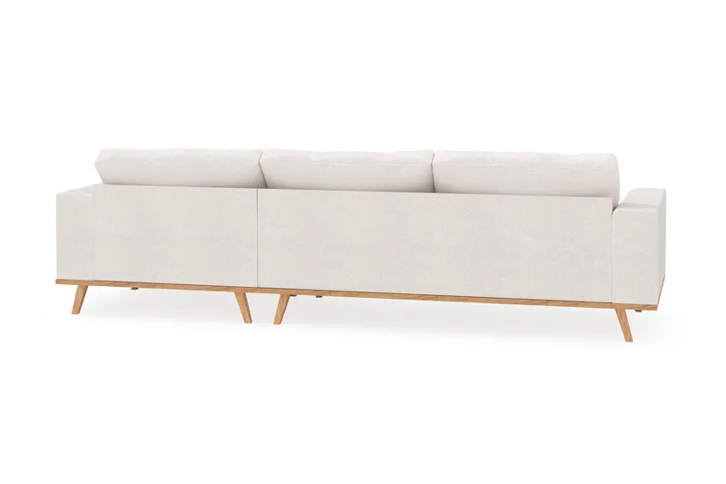 Copenhagen 4-sits Högervänd L-formad Divansoffa i Bouclé - Vit - Products - Möbler - Soffa - Divansoffa & schäslongsoffa - 4 sits soffa med divan