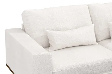 Copenhagen 4-sits Högervänd L-formad Divansoffa i Bouclé - Vit - Products - Möbler - Soffa - Divansoffa & schäslongsoffa - 4 sits soffa med divan