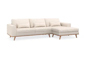 Copenhagen 4-sits Högervänd L-formad Divansoffa i Manchester - Beige - Products - Möbler - Soffa - Divansoffa & schäslongsoffa - 4 sits soffa med divan