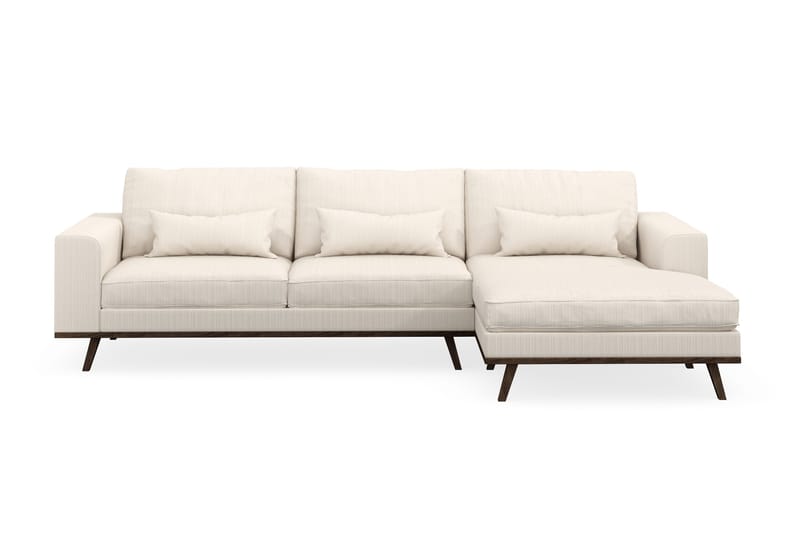 Copenhagen 4-sits Högervänd L-formad Divansoffa i Manchester - Beige - Products - Möbler - Soffa - Divansoffa & schäslongsoffa - 4 sits soffa med divan