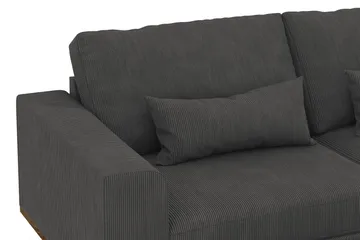 Copenhagen 4-sits Högervänd L-formad Divansoffa i Manchester - Mörkgrå - Products - Möbler - Soffa - Divansoffa & schäslongsoffa - 4 sits soffa med divan