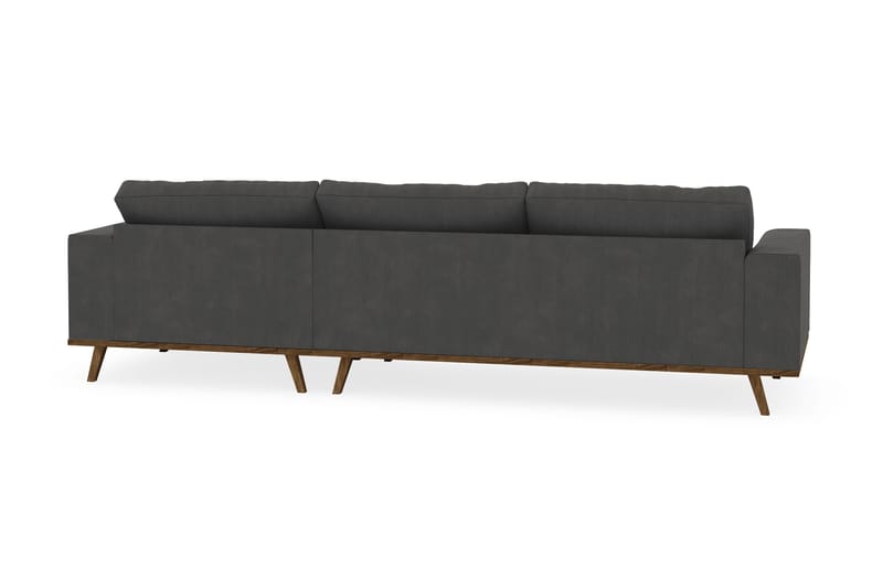 Copenhagen 4-sits Högervänd L-formad Divansoffa i Manchester - Mörkgrå - Products - Möbler - Soffa - Divansoffa & schäslongsoffa - 4 sits soffa med divan