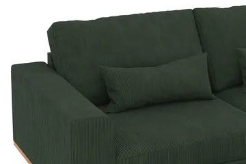 Copenhagen 4-sits Högervänd L-formad Divansoffa i Manchester - Mörkgrön - Products - Möbler - Soffa - Divansoffa & schäslongsoffa - 4 sits soffa med divan