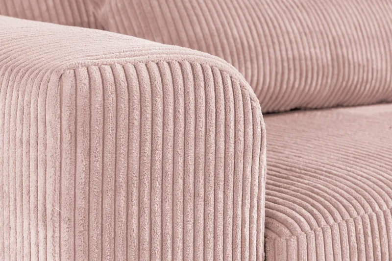 Copenhagen 4-sits Högervänd L-formad Divansoffa i Manchester - Rosa - Products - Möbler - Soffa - Divansoffa & schäslongsoffa - 4 sits soffa med divan