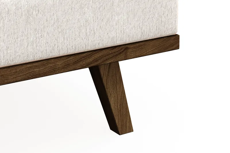 Copenhagen 4-sits Högervänd L-formad Divansoffa i Sammet - Krämvit - Products - Möbler - Soffa - Divansoffa & schäslongsoffa - 4 sits soffa med divan