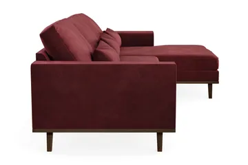 Copenhagen 4-sits Högervänd L-formad Divansoffa i Sammet - Lila - Products - Möbler - Soffa - Divansoffa & schäslongsoffa - 4 sits soffa med divan