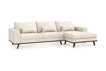 Copenhagen 4-sits Högervänd L-formad Divansoffa i Tyg - Beige - Products - Möbler - Soffa - Divansoffa & schäslongsoffa - 4 sits soffa med divan
