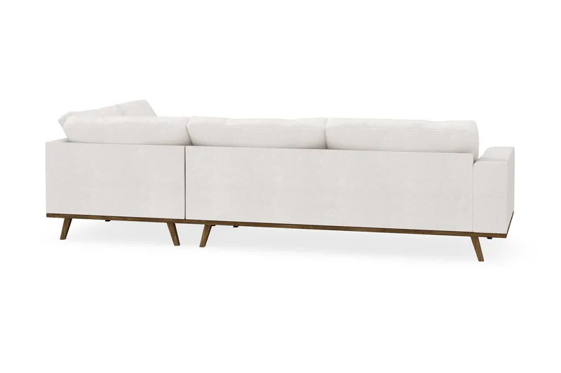 Copenhagen 4-sits Högervänd L-formad Schäslongsoffa i Bouclé - Vit - Products - Möbler - Soffa - Divansoffa & schäslongsoffa - 4 sits soffa med divan