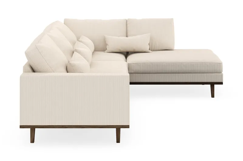 Copenhagen 4-sits Högervänd L-formad Schäslongsoffa i Manchester - Beige - Products - Möbler - Soffa - Divansoffa & schäslongsoffa - 4 sits soffa med divan