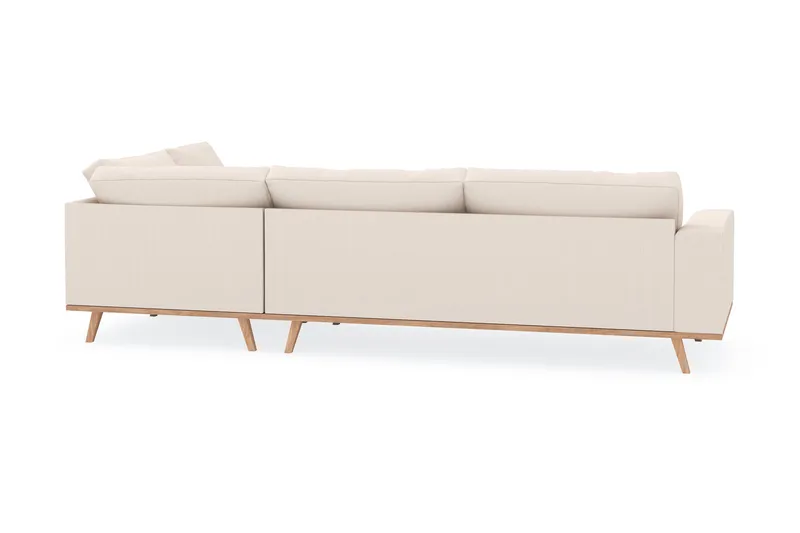 Copenhagen 4-sits Högervänd L-formad Schäslongsoffa i Manchester - Beige - Products - Möbler - Soffa - Divansoffa & schäslongsoffa - 4 sits soffa med divan