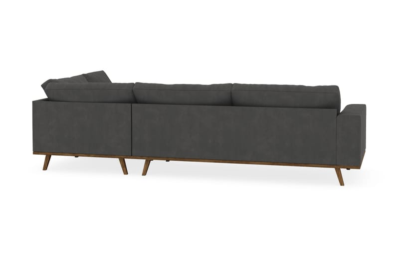 Copenhagen 4-sits Högervänd L-formad Schäslongsoffa i Manchester - Mörkgrå - Products - Möbler - Soffa - Divansoffa & schäslongsoffa - 4 sits soffa med divan