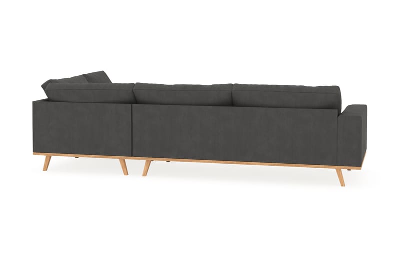 Copenhagen 4-sits Högervänd L-formad Schäslongsoffa i Manchester - Mörkgrå - Products - Möbler - Soffa - Divansoffa & schäslongsoffa - 4 sits soffa med divan