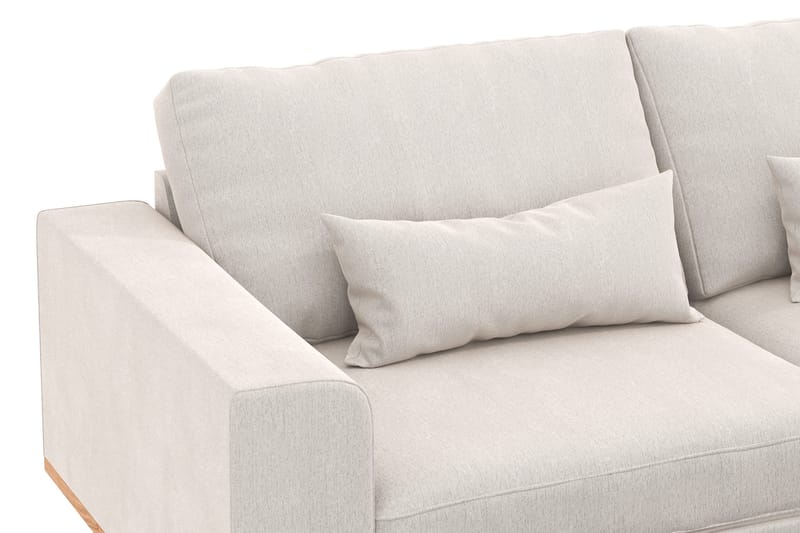 Copenhagen 4-sits Högervänd L-formad Schäslongsoffa i Sammet - Krämvit - Products - Möbler - Soffa - Divansoffa & schäslongsoffa - 4 sits soffa med divan