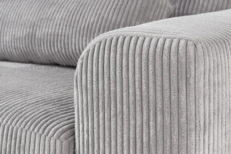 Copenhagen 4-sits Vänstervänd L-formad Divansoffa i Manchester - Ljusgrå - Products - Möbler - Soffa - Divansoffa & schäslongsoffa - 4 sits soffa med divan