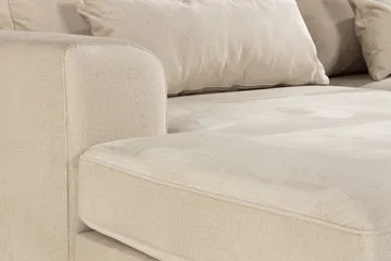 Copenhagen 4-sits Vänstervänd L-formad Divansoffa i Sammet - Beige - Products - Möbler - Soffa - Divansoffa & schäslongsoffa - 4 sits soffa med divan
