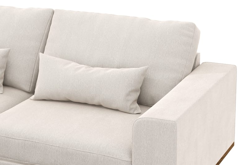 Copenhagen 4-sits Vänstervänd L-formad Divansoffa i Sammet - Krämvit - Products - Möbler - Soffa - Divansoffa & schäslongsoffa - 4 sits soffa med divan