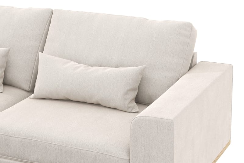 Copenhagen 4-sits Vänstervänd L-formad Divansoffa i Sammet - Krämvit - Products - Möbler - Soffa - Divansoffa & schäslongsoffa - 4 sits soffa med divan