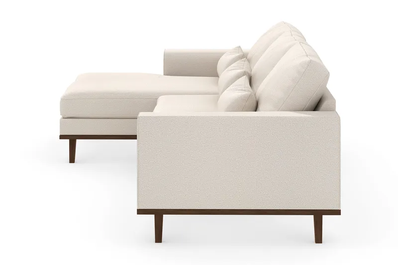 Copenhagen 4-sits Vänstervänd L-formad Divansoffa i Tyg - Beige - Products - Möbler - Soffa - Divansoffa & schäslongsoffa - 4 sits soffa med divan