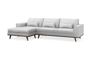 Copenhagen 4-sits Vänstervänd L-formad Divansoffa i Tyg - Ljusgrå - Products - Möbler - Soffa - Divansoffa & schäslongsoffa - 4 sits soffa med divan