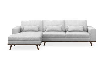 Copenhagen 4-sits Vänstervänd L-formad Divansoffa i Tyg - Ljusgrå - Products - Möbler - Soffa - Divansoffa & schäslongsoffa - 4 sits soffa med divan