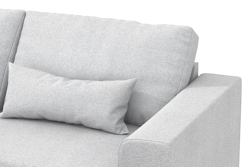 Copenhagen 4-sits Vänstervänd L-formad Divansoffa i Tyg - Ljusgrå - Products - Möbler - Soffa - Divansoffa & schäslongsoffa - 4 sits soffa med divan