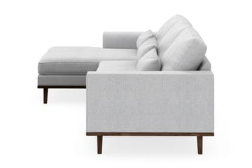 Copenhagen 4-sits Vänstervänd L-formad Divansoffa i Tyg - Ljusgrå - Products - Möbler - Soffa - Divansoffa & schäslongsoffa - 4 sits soffa med divan