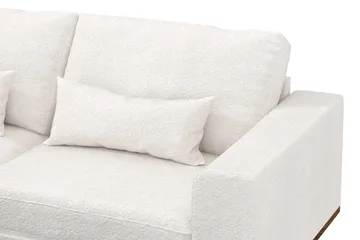 Copenhagen 4-sits Vänstervänd L-formad Schäslongsoffa i Bouclé - Vit - Products - Möbler - Soffa - Divansoffa & schäslongsoffa - 4 sits soffa med divan