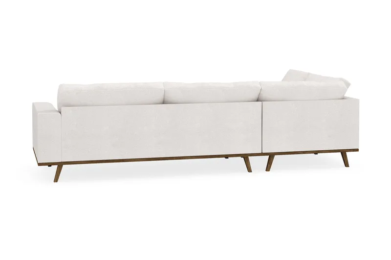 Copenhagen 4-sits Vänstervänd L-formad Schäslongsoffa i Bouclé - Vit - Products - Möbler - Soffa - Divansoffa & schäslongsoffa - 4 sits soffa med divan