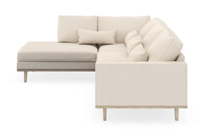 Copenhagen 4-sits Vänstervänd L-formad Schäslongsoffa i Manchester - Beige - Products - Möbler - Soffa - Divansoffa & schäslongsoffa - 4 sits soffa med divan