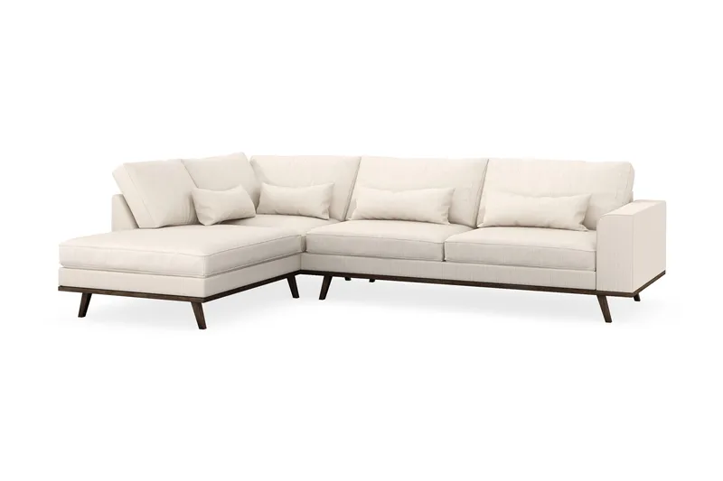Copenhagen 4-sits Vänstervänd L-formad Schäslongsoffa i Manchester - Beige - Products - Möbler - Soffa - Divansoffa & schäslongsoffa - 4 sits soffa med divan