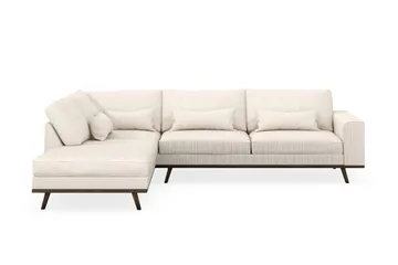Copenhagen 4-sits Vänstervänd L-formad Schäslongsoffa i Manchester - Beige - Products - Möbler - Soffa - Divansoffa & schäslongsoffa - 4 sits soffa med divan