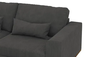 Copenhagen 4-sits Vänstervänd L-formad Schäslongsoffa i Manchester - Mörkgrå - Products - Möbler - Soffa - Divansoffa & schäslongsoffa - 4 sits soffa med divan