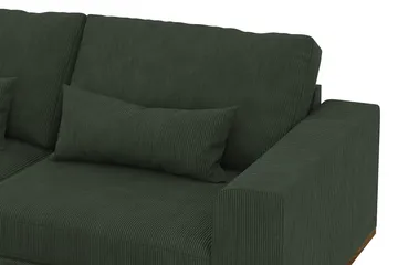 Copenhagen 4-sits Vänstervänd L-formad Schäslongsoffa i Manchester - Mörkgrön - Products - Möbler - Soffa - Divansoffa & schäslongsoffa - 4 sits soffa med divan