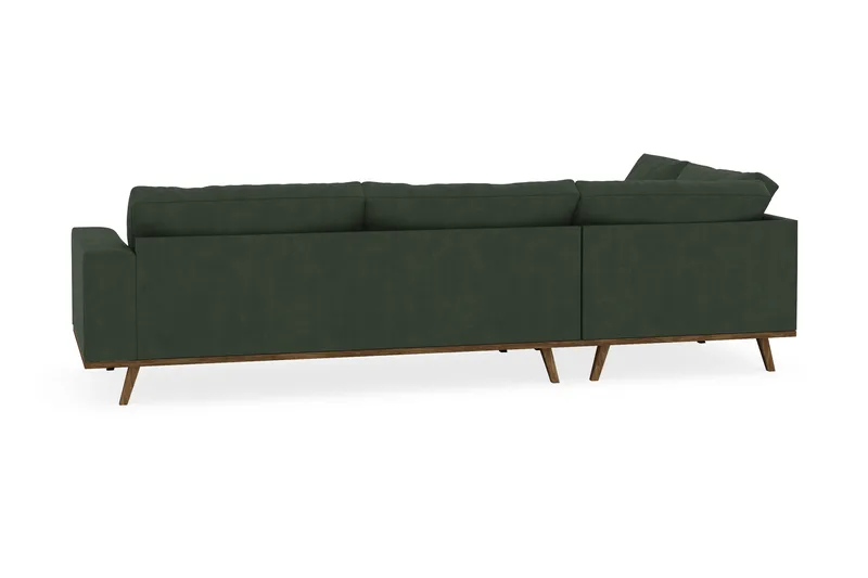 Copenhagen 4-sits Vänstervänd L-formad Schäslongsoffa i Manchester - Mörkgrön - Products - Möbler - Soffa - Divansoffa & schäslongsoffa - 4 sits soffa med divan
