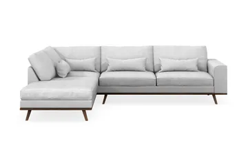 Copenhagen 4-sits Vänstervänd L-formad Schäslongsoffa i Tyg - Ljusgrå - Products - Möbler - Soffa - Divansoffa & schäslongsoffa - 4 sits soffa med divan