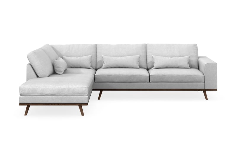 Copenhagen 4-sits Vänstervänd L-formad Schäslongsoffa i Tyg - Ljusgrå - Products - Möbler - Soffa - Divansoffa & schäslongsoffa - 4 sits soffa med divan