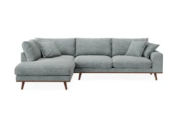 Copenhagen Premium 4-sits Vänstervänd L-formad Djup Schäslongsoffa i Chenille