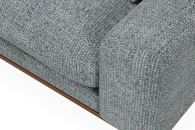 Copenhagen Premium 4-sits V änstervänd L-formad Djup Schäslongsoffa i Chenille - Grå/Blå - Products - Möbler - Soffa - Divansoffa & schäslongsoffa - 4 sits soffa med divan