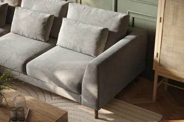 Florenz 3-sits Soffa med Divan Vänster - Ljusgrå - Products - Möbler - Soffa - Divansoffa & schäslongsoffa - 3 sits soffa med divan
