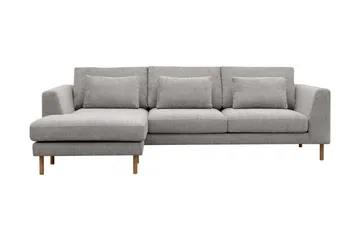 Florenz 3-sits Soffa med Divan Vänster - Ljusgrå - Products - Möbler - Soffa - Divansoffa & schäslongsoffa - 3 sits soffa med divan
