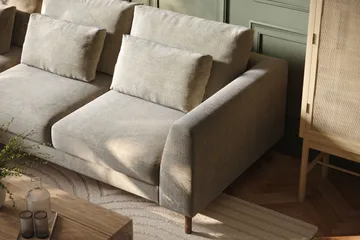 Florenz 3-sits Vänstervänd L-formad Divansoffa i Chenille - Grå / Beige - Products - Möbler - Soffa - Divansoffa & schäslongsoffa - 3 sits soffa med divan