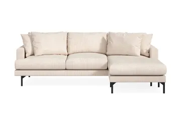 Menard 3-sits Högervänd L-formad Divansoffa i Manchester - Beige - Products - Möbler - Soffa - Divansoffa & schäslongsoffa - 3 sits soffa med divan