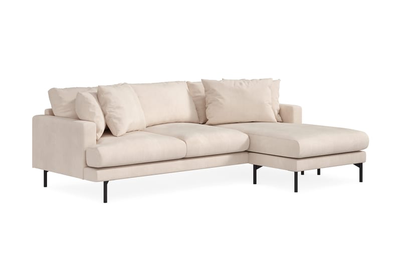 Menard 3-sits Högervänd L-formad Divansoffa i Manchester - Beige - Products - Möbler - Soffa - Divansoffa & schäslongsoffa - 3 sits soffa med divan