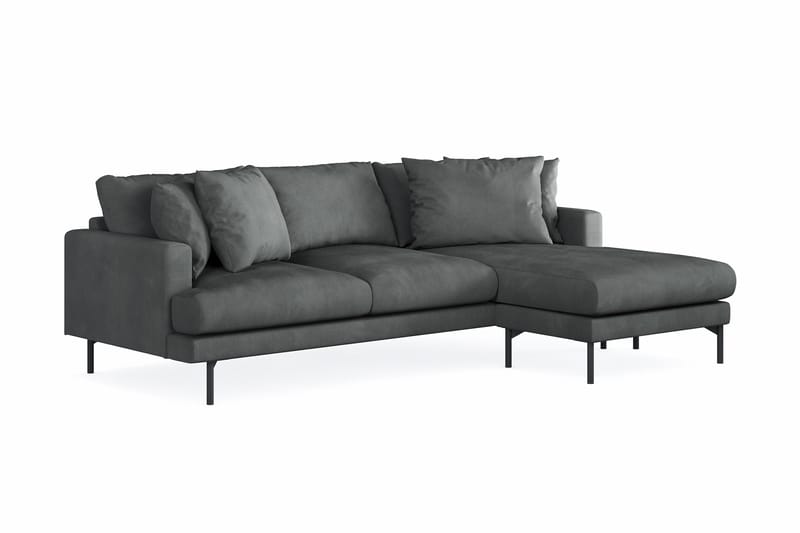 Menard 3-sits Högervänd L-formad Divansoffa i Manchester - Grå - Products - Möbler - Soffa - Divansoffa & schäslongsoffa - 3 sits soffa med divan