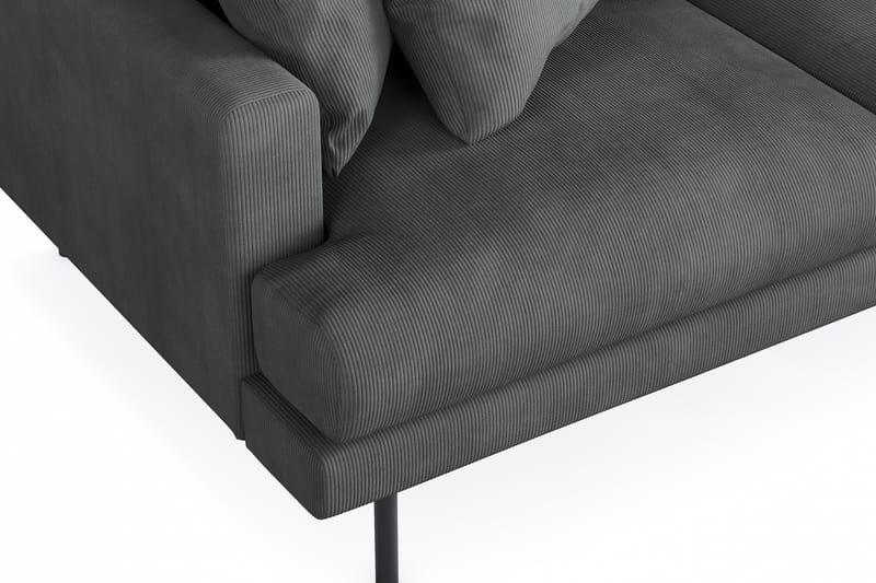 Menard 3-sits Högervänd L-formad Divansoffa i Manchester - Grå - Products - Möbler - Soffa - Divansoffa & schäslongsoffa - 3 sits soffa med divan