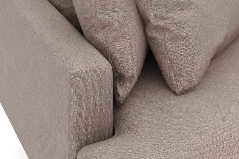 Menard 3-sits Högervänd L-formad Divansoffa i Tyg - Brun - Products - Möbler - Soffa - Divansoffa & schäslongsoffa - 3 sits soffa med divan