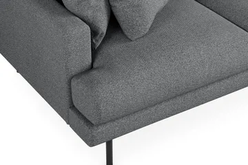 Menard 3-sits Högervänd L-formad Divansoffa i Tyg - Mörkgrå - Products - Möbler - Soffa - Divansoffa & schäslongsoffa - 3 sits soffa med divan
