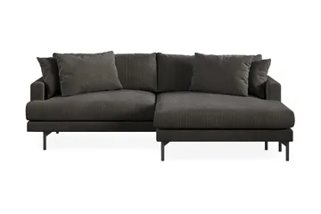 Menard 4-sits Högervänd L-formad Divansoffa i Manchester - Mörkgrå - Products - Möbler - Soffa - Divansoffa & schäslongsoffa - 4 sits soffa med divan
