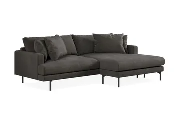 Menard 4-sits Högervänd L-formad Divansoffa i Manchester - Mörkgrå - Products - Möbler - Soffa - Divansoffa & schäslongsoffa - 4 sits soffa med divan